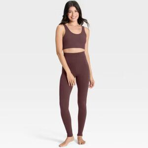 NWT All In Motion Women's XXL Dark Brown Everyday Soft Ultra High-Rise Leggings